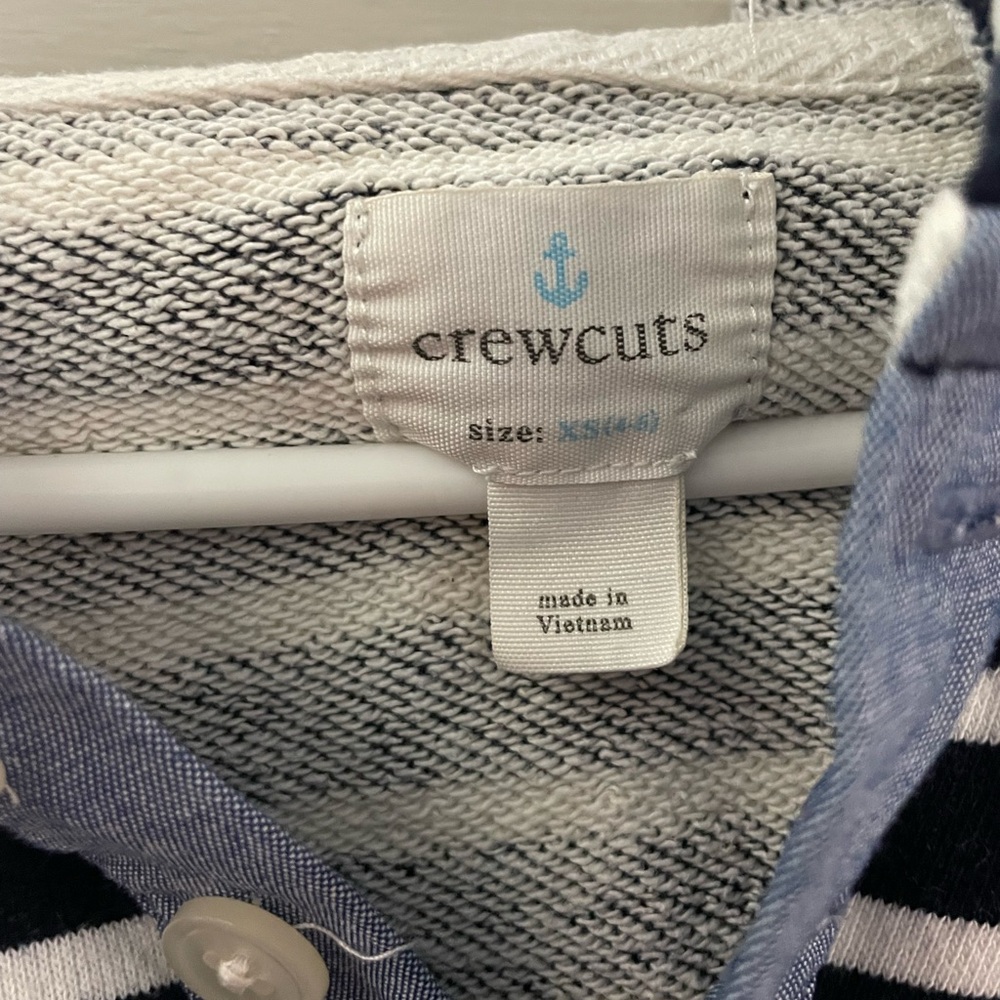Crewcuts quarter Button hooded top - Picture 3 of 3